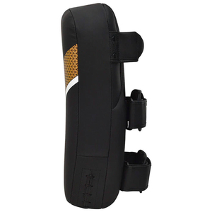 Protections de tibia en néoprène noir avec sangles Velcro réglables pour adultes, équipement d'entraînement d'arts martiaux - Product Image 4