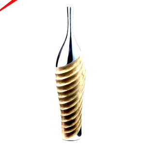 กระถางดอกไม้โลหะทำมือสีเงินแบบตั้งโต๊ะสำหรับตกแต่งพื้น รุ่นใหม่ล่าสุด - Product Image 1