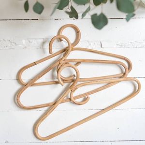 <b>Handmade</b> Natural Woven Rattan <b>Clothes</b> Hanger for Wardrobe Garment Storage Home Organization and Sustainable Clothing Display fro - Product Image 1