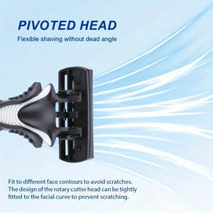 Safety <b>Razor</b> Men's 6 Blade Safety <b>Razor</b> With Replaceable Blades Features A Non Slip Handle Made Of Durable Stainless Steel - Product Image 2
