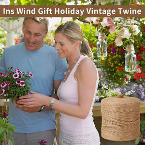 Ficelle en jute 100% écologique de 3 mm, corde de jardinage recyclable brute, artisanat fait main, support pour plantes grimpantes, tomates, cadeau - Product Image 5