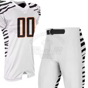 Uniforme de Fútbol Americano de Diseño Moderno, 100% Poliéster, Impresión Digital, Transpirable, Color Personalizado, Talla Grande, Manga Corta para Hombre - Product Image 3