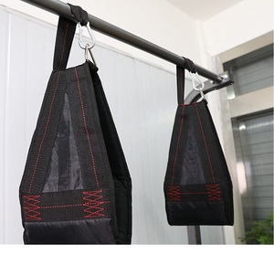 Correas de Levantamiento de Pesas de Goma con Diseño Antideslizante, Cierre de Hebilla, Portátiles para Gimnasio, Unisex, Costuras Negras y Rojas - Product Image 5