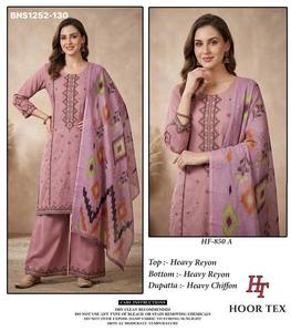 Colección de Salwar-Suit y Dupatta de Chifón con Bordado de Hilo y Rayón de Primera Calidad, Totalmente Cosido, Proveedor Indio - Product Image 2