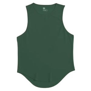 Breathable Eco-Friendly Quick Dry Spandex/Polyester Men's Running <b>Vest</b> Summer Workout Loose Fit - Product Image 2