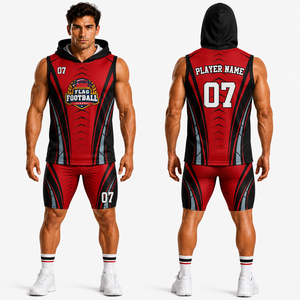 Custom Adult 7v7 Football Uniform Sets Printed Sublimated Design Your Own Flag Custom Colors & Sizes 100% Polyester Quick Dry - Product Image 1