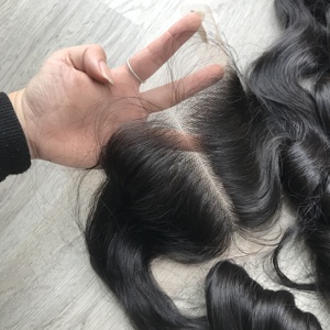 Extensions de cheveux humains vietnamiens de couleur noire Perruque droite naturelle avec couleur foncée Curly Black - Product Image 6