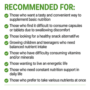 Bonbons Gommeux Multivitaminés et Minéraux, Marque Privée OEM, Aliment Santé, Améliore l'Immunité, Adulte, Corée, 3g, 90 unités, Durée de Conservation 24 mois - Product Image 6