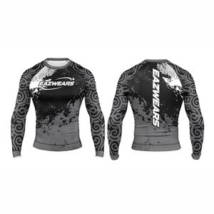 <b>Long</b> <b>Sleeve</b> Custom MMA Rash Guard Sublimation Stretch <b>Compression</b> Athletic <b>Shirt</b> OEM ODM Sports Clothing <b>Compression</b> <b>Shirts</b> - Product Image 1