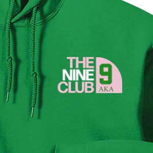   เสื้อฮู้ดปักลาย The Nine Club 9 สีเขียว ผ้าฝ้ายพรีเมียมเนื้อนุ่ม สวมหัว มีฮู้ด แบบยูนิเซ็กซ์ - Product Image 6