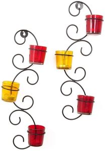 Elegant Wall Hanging <b>Tealight</b> Candle <b>Holder</b> for Home Decor Ambient Lighting - Product Image 5