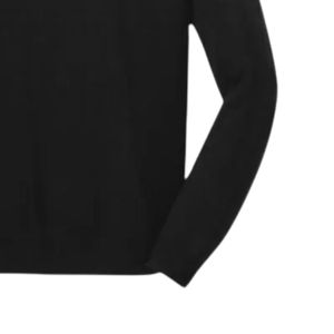 Jack and Jill <b>Mens</b> Black Half Zip Polo Sweater Knit Pullover Smart Casual <b>Long</b> Sleeve Comfortable Premium Everyday Wear - Product Image 6