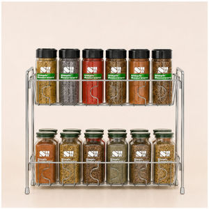 Premium Multi Tier Countertop Organizer Modern Metal Wire Basket <b>Storage</b> <b>Rack</b> for <b>Kitchen</b> Counter Pantry Cabinet Spice <b>Rack</b> - Product Image 3