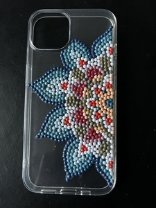 เคสโทรศัพท์คริสตัลลายตาปีศาจทำมือสุดหรู งานศิลปะ 3 มิติ สีฟ้า ปกป้องระดับพรีเมียม ดีไซน์แฟชั่นสไตล์โบฮีเมียน - Product Image 4