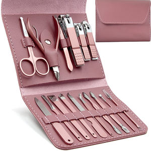 Ensemble de manucure et pédicure haut de gamme, de qualité supérieure, fabriqué sur mesure en acier inoxydable léger, avec emballage personnalisé - Product Image 1