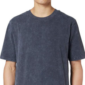 Camiseta de Jersey Lisa Casual Extra Grande para Hombre con Lavado Ácido - Ecológica - Product Image 5