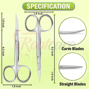 High Quality <b>Gum</b> Scissors Surgical Curved Blade Dental Scissors For Professional Clinic Use Strong Stainle - Product Image 3