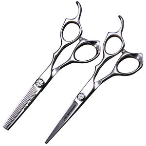 Juego de Tijeras de Peluquería 8 en 1, Kit de Tijeras para Cortar y Entresacar Cabello, para Salón y Uso Doméstico, Multiherramienta de Acero Inoxidable - Product Image 1