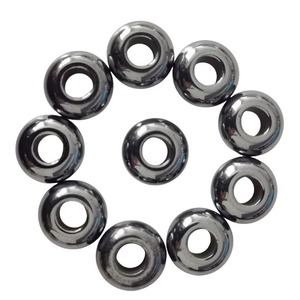 Nouvelles perles de pierres précieuses naturelles de haute couture, perles d'hématite à grand trou pour la fabrication de bijoux à porter au quotidien - Product Image 5