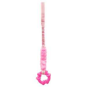 Cuerda elástica con anillo rosa de 10 a 56 cm, juguete para perros - Product Image 5