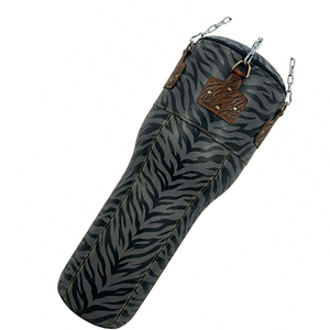 Sac de frappe en cuir personnalisable pour la boxe, les arts martiaux et le fitness, sacs de frappe en cuir de vachette - Product Image 5