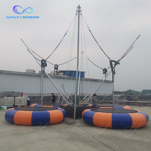 Trampoline gonflable de bungee jumping <span class=keywords><strong>pour</strong></span> 4 personnes, durable, sûr, élastique, divertissant, <span class=keywords><strong>pour</strong></span> enfants et adultes, idéal <span class=keywords><strong>pour</strong></span> les activités de plein air. - Product Image 2
