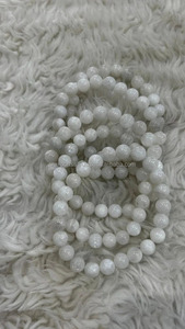 European American Natural Moon Stone Bracelet 8mm Elastic Handmade Trendy Jewelry To Give Mental Clarity & Removes Failures - Product Image 2