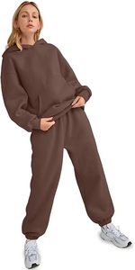 Conjunto de Sudadera con Capucha Oversize y Pantalones de Chándal de Forro Polar Premium para Mujer, Conjunto Deportivo de Sudadera con Capucha y Pantalones de Chándal para Mujer - Product Image 5