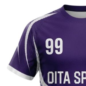 Uniforme de Balonmano Bicolor Morado y Blanco para Hombre, Jersey de Manga Corta, Ropa Deportiva de Equipo, Prenda Deportiva de Poliéster de Alto Rendimiento - Product Image 4