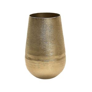 Antique Finish Metal Flower Vase Decorative Home Accent Ideal For Rustic Farmhouse Vintage And Classic Interior Themes - Product Image 3
