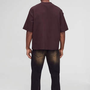 Camiseta Extra Grande de 210 g/m² |   Ropa Urbana de Corte Holgado |   Camisetas Personalizadas de Alta Calidad para Hombre, Cuello Redondo, Manga Corta, Algodón - Product Image 2