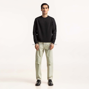 Nardon Apparel Homme 100% coton épais French Terry Plain Crewneck Luxe Qualité Surdimensionné Épaule tombante Designer Personnalisé - Product Image 1