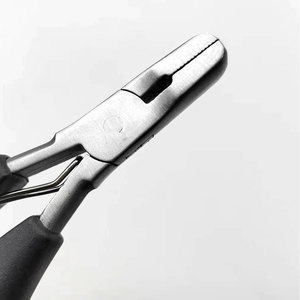 Pinces professionnelles pour extensions de cheveux, pour micro-anneaux et retrait de fusion, pinces et outils de précision pour extensions de cheveux à pointe plate - Product Image 2