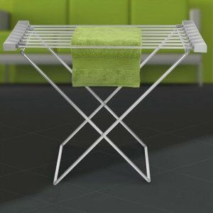 Diseño de última generación, tendedero de ropa portátil de metal compacto, tendedero plegable para toallas, personalizaciones disponibles. - Product Image 4