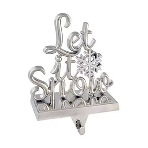 Elegant Metal <b>Stocking</b> Hook Ornament for Holiday Event Styling - Product Image 3