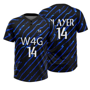 Camisetas Personalizadas de Béisbol/Sóftbol para Niñas, 100% Poliéster, Impresión por Transferencia de Calor, Transpirables y de Secado Rápido, Cierre de Dos Botones - Product Image 4