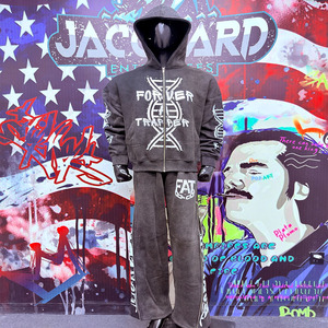 Conjuntos Deportivos Holgados de Invierno 2026, Nueva Moda, Estilo Urbano Ecológico, Estampados, Sin Costuras, Tallas Grandes, Unisex - Product Image 1