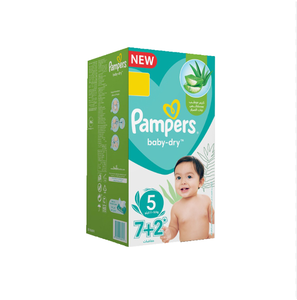 Couches pour bébé Pampers Mega Junior, taille extra large, haute absorption, douces, confortables, sécheresse garantie toute la journée - Product Image 5