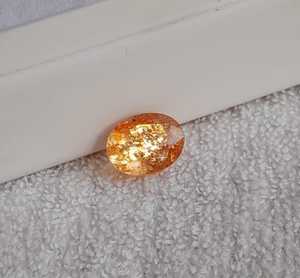 Increíbles Gemas de Confeti de Piedra Solar Natural de Calidad AAA+ Certificadas por IGI, Corte Ovalado, Rojo Anaranjado, 6X8-12X16, Gemas Sueltas para Joyería - Product Image 4