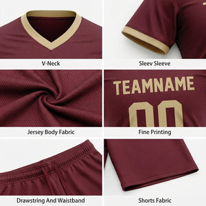 Kit de football de qualité supérieure, ensemble d'uniformes personnalisés pour les équipes, entraînement et compétition, fabricant de vêtements d'équipe de qualité, OEM ODM - Product Image 5