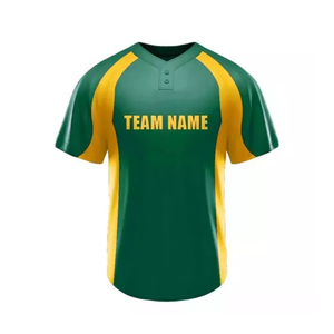 Customizable Plus Size <b>Baseball</b> Uniform <b>Set</b> Breathable Anti-UV Softball Jersey Shiny Embroidered Strip Sublimation Logo Print - Product Image 2
