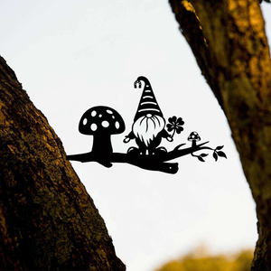 CIFbuy Outdoor Garden Decor <b>Enchanted</b> Vintage Black Metal Silhouette Fairytale Elves TikTok for Temu Lawn Patio Ornaments - Product Image 6