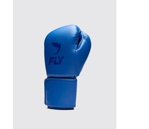 Guantes de Boxeo Fly Superloop Pro X2 Azules al por Mayor, Cuero Genuino de Vaca, Correa de Muñeca Ajustable, Cierre de Gancho y Bucle Elástico - Product Image 4