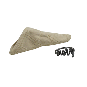 Anillo para Servilletas con Diseño Vintage, Porta Servilletas de Tela Negra, Decoración para Mesa de Comedor, Diseño para Hoteles y Fiestas - Product Image 2