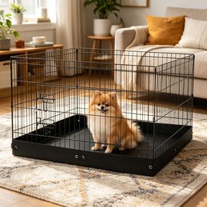 Cuccia Moderna Rettangolare per Cani da Esterno con Tetto in Acciaio Salvaspazio per Animali di Piccola Taglia - Product Image 6
