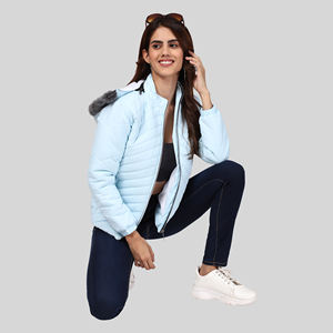 Stylish <b>Girls</b> Bomber <b>Jacket</b> New Design Modern Fit Hooded Collar Printed Woolen Winter <b>Jacket</b> High Quality Quick Dry - Product Image 1