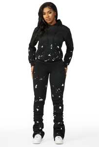 Conjunto de Sudadera con Capucha y Pantalones Deportivos Extra Grandes para Mujer, Diseño Personalizado Y2K, Transpirable, 100% Algodón, Estampado, Estilo Urbano - Product Image 2