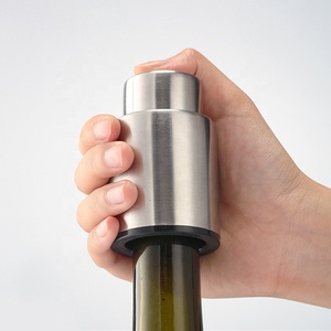 Portable réutilisable métal argent <span class=keywords><strong>bouchon</strong></span> bouteille de <span class=keywords><strong>vin</strong></span> scellant garder frais pompe à Air vide <span class=keywords><strong>bouchon</strong></span> scellant bouchons de <span class=keywords><strong>vin</strong></span> en acier inoxydable - Product Image 4