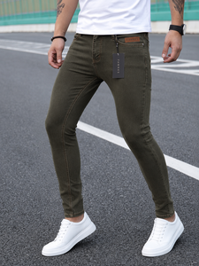 Pantalones Vaqueros Fawkes de Corte Regular, Color Gris, Cintura Media, Lavado Medio, Algodón, Casuales, para Hombre, Otoño, Ligeros, de Secado Rápido, Precio Económico - Product Image 2