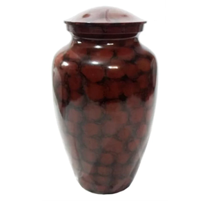 โกศโลหะสีแดงเข้มสำหรับบรรจุอัฐิศพผู้ใหญ่ สไตล์อเมริกัน/ยุโรป ทำจากอะลูมิเนียมสำหรับเก็บรักษา - Product Image 1